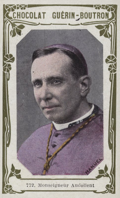 Monseigneur Audollent (kolorowe zdjęcie) autorstwa French School