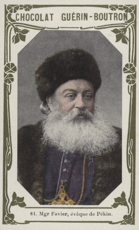 Monsignor Favier, biskup Pekinu (kolorowe zdjęcie) autorstwa French School