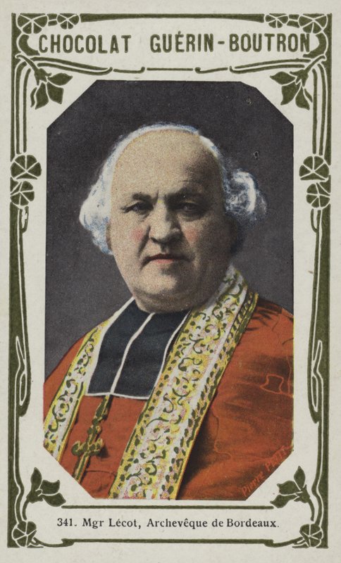 Monsignor Lecot, arcybiskup Bordeaux (kolorowe zdjęcie) autorstwa French School