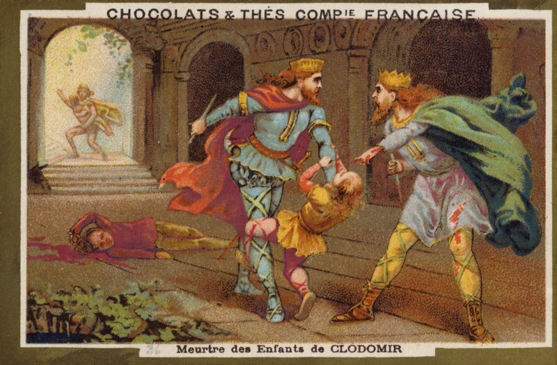 Morderstwo dzieci Chlodomer autorstwa French School