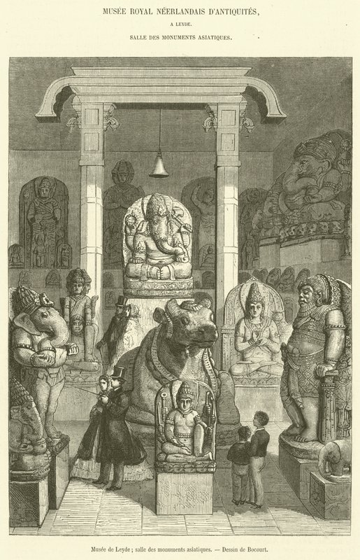Leiden Museum, Hall of Asian Monuments (rycina) autorstwa French School