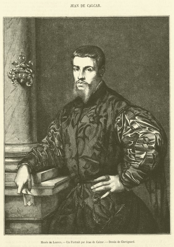 Luwr, Portret Jeana de Calcara (rycina) autorstwa French School