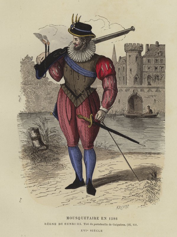 Muszkieter za panowania Henryka III Francji, 1586 autorstwa French School