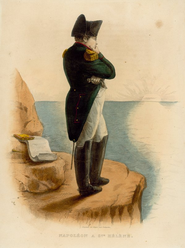 Napoleon Bonaparte (kolorowy grawerunek) autorstwa French School