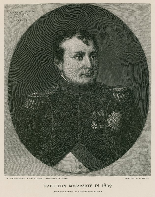 Napoleon Bonaparte w 1809 r. autorstwa French School