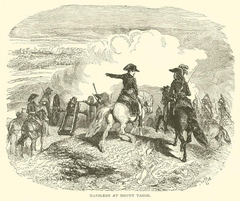 Napoleon na Górze Tabor (rycina) autorstwa French School