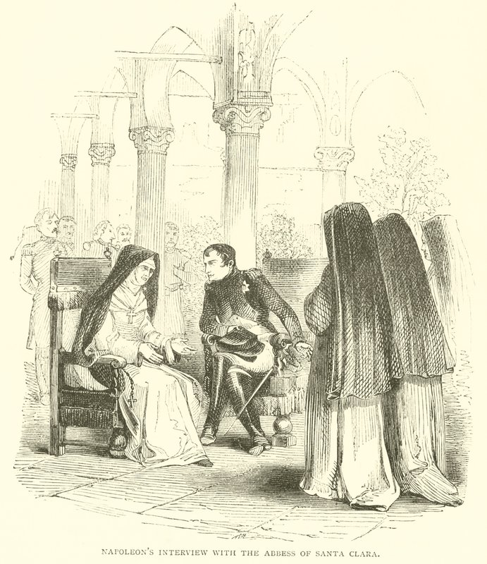 Wywiad Napoleona z ksieni Santa Clara (rycina) autorstwa French School