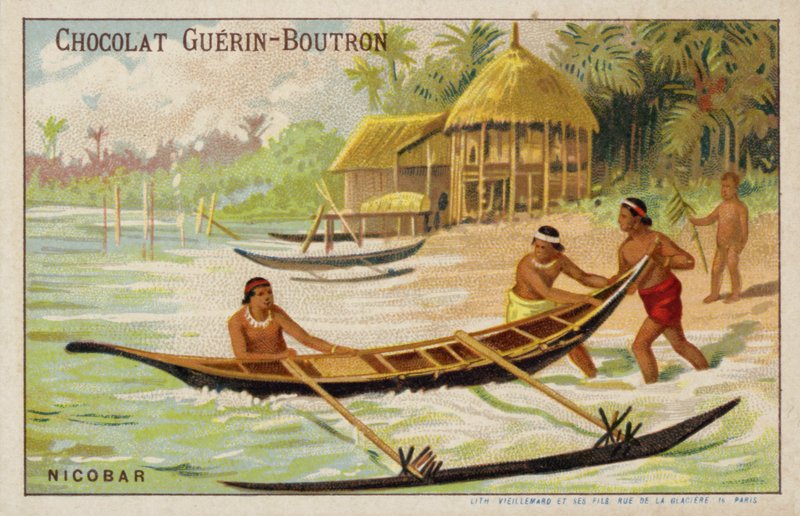 Wyspy Nicobar (chromolitho) autorstwa French School