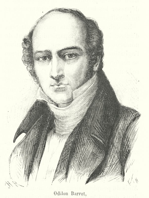 Barrot Odilon (grawerunek) autorstwa French School