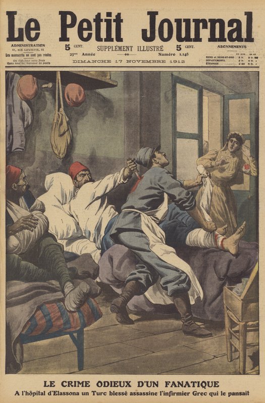 Ohydna zbrodnia fanatyka (kolor lito) autorstwa French School
