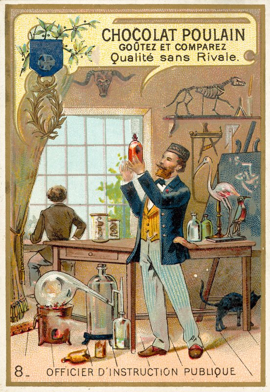 Oficer Instruction Publique (chromolitho) autorstwa French School