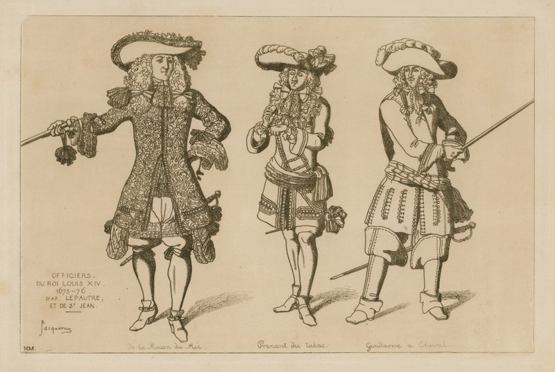 Oficerowie króla Ludwika XIV autorstwa French School