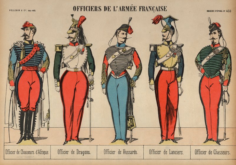 Oficerowie armii francuskiej autorstwa French School