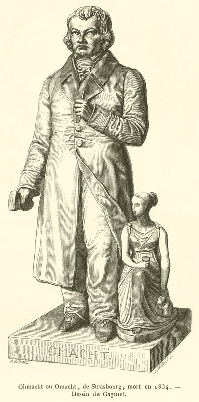 Ohmacht lub Omacht, ze Strasburga, zmarł w 1834 r. (grafika) autorstwa French School