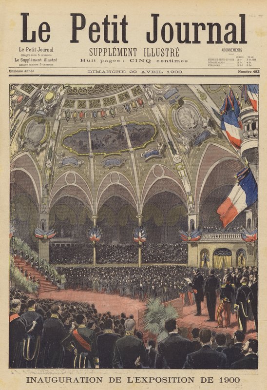 Otwarcie Wystawy Powszechnej 1900 w Paryżu (litografia kolorowa) autorstwa French School