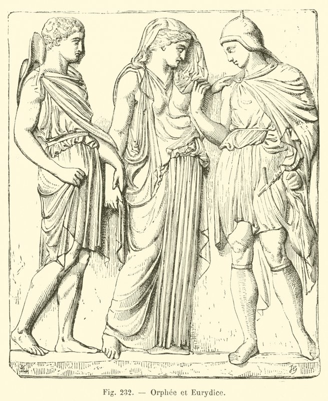 Orphee et Eurydice (grafika) autorstwa French School