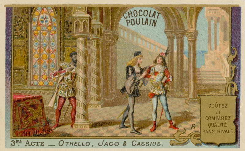 Karta handlowa Othello, Chocolat Poulain autorstwa French School