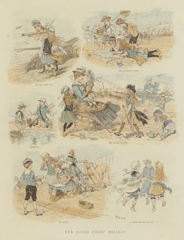 Wakacje naszych młodych ludzi (chromolitho) autorstwa French School