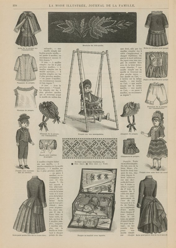 Strona z La Mode Illustree autorstwa French School