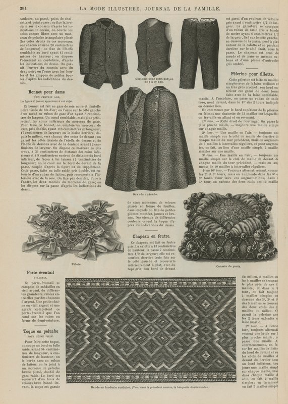 Strona z La Mode Illustree autorstwa French School