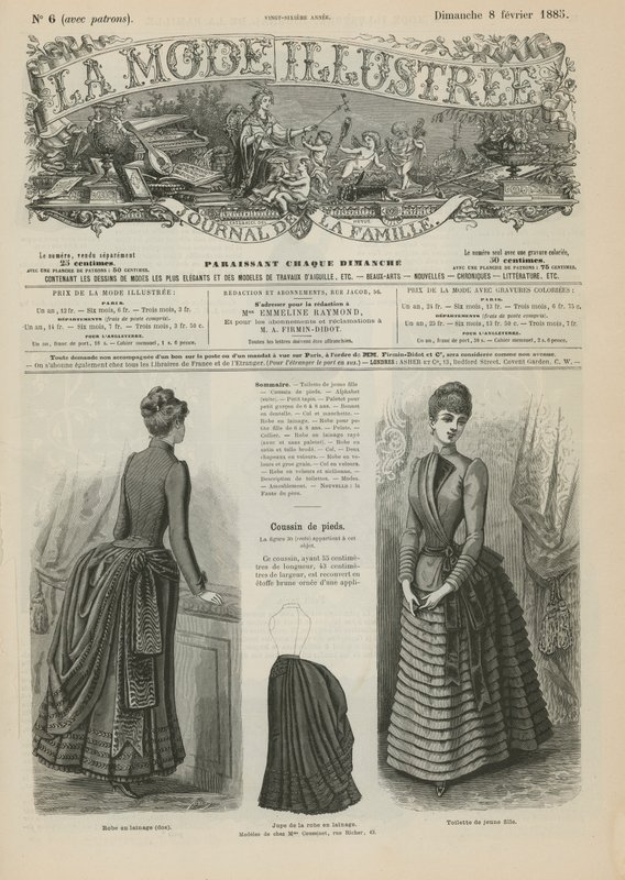 Strona z La Mode Illustree autorstwa French School