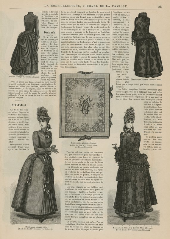 Strona z La Mode Illustree autorstwa French School