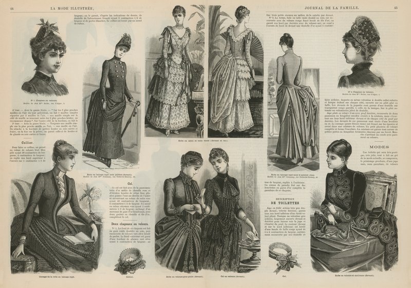 Strona z La Mode Illustree autorstwa French School