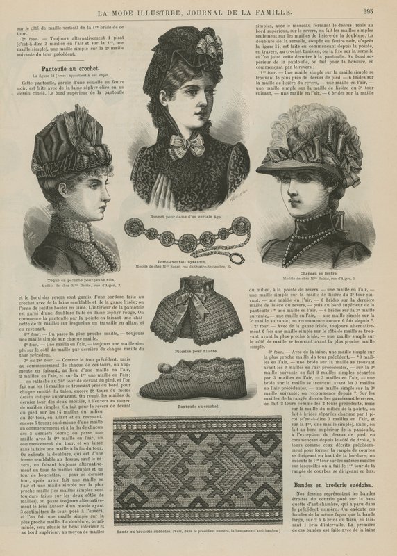 Strona z La Mode Illustree autorstwa French School