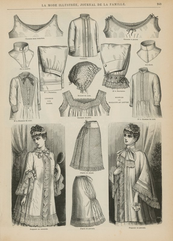 Strona z La Mode Illustree, 1885 autorstwa French School