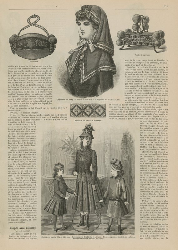 Strona z La Mode Illustree, 1885 autorstwa French School