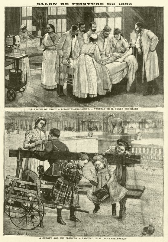 Obrazy wystawione na Salonie Paryskim 1895 (grafika) autorstwa French School