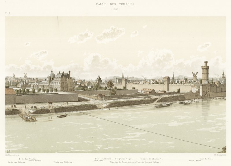 Pałac Tuileries, 1585 autorstwa French School