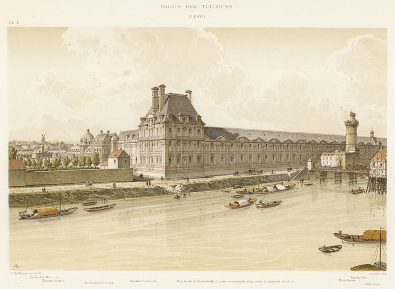 Pałac Tuileries, 1640 autorstwa French School