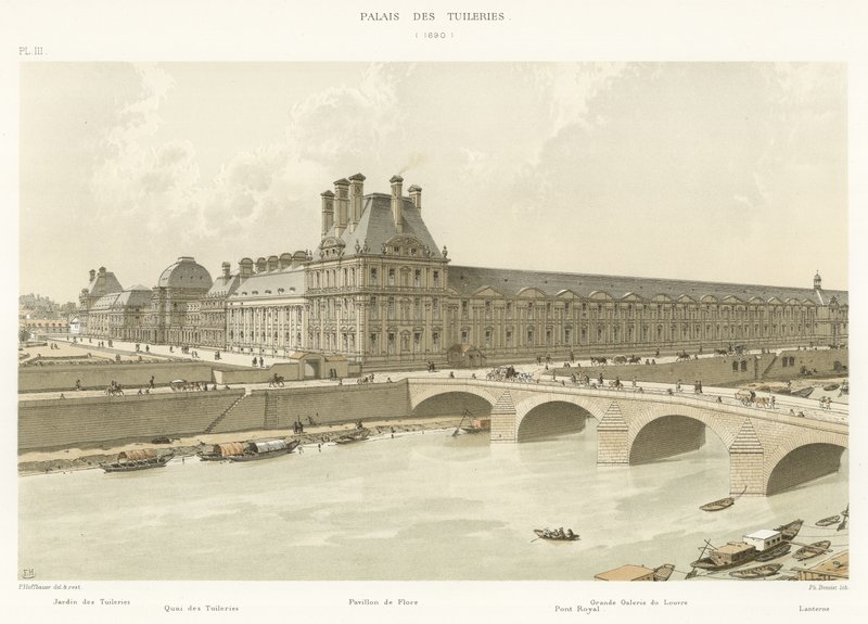 Pałac Tuileries, 1690 autorstwa French School