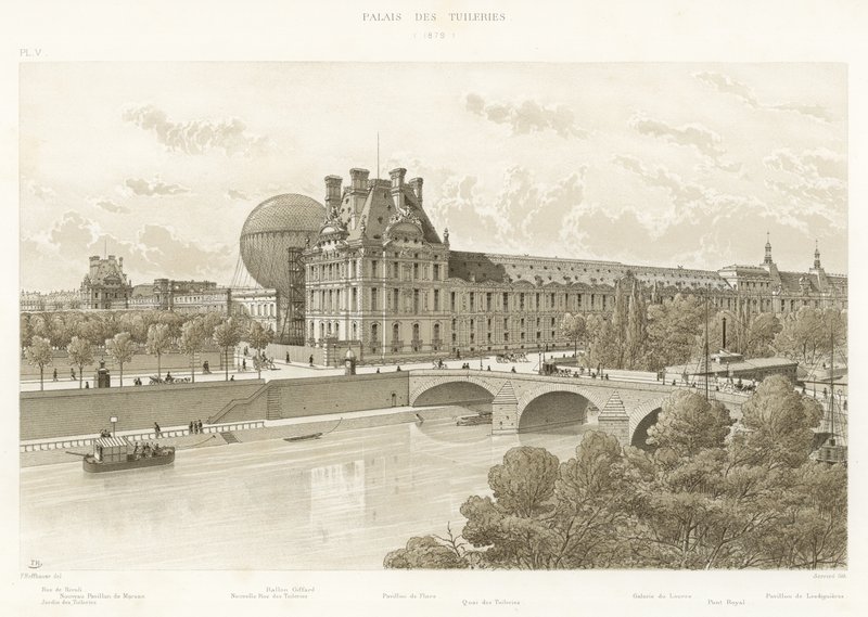 Pałac Tuileries, 1879 autorstwa French School