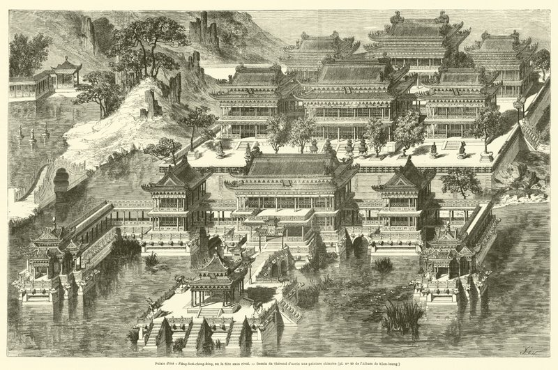 Pałac Letni, Fang-hou-ching-king lub Miejsce Bezkonkurencyjne (rycina) autorstwa French School