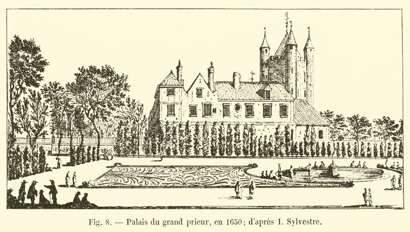 Pałac Wielkiego Przeora, w 1650 r.; po I Sylwestrze autorstwa French School