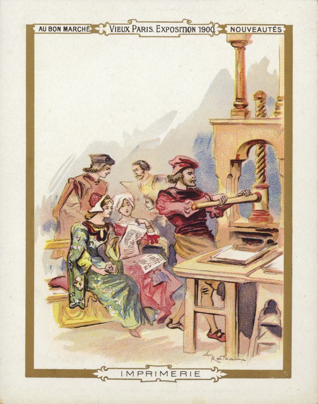 Wystawa Paryska 1900, Drukarz autorstwa French School