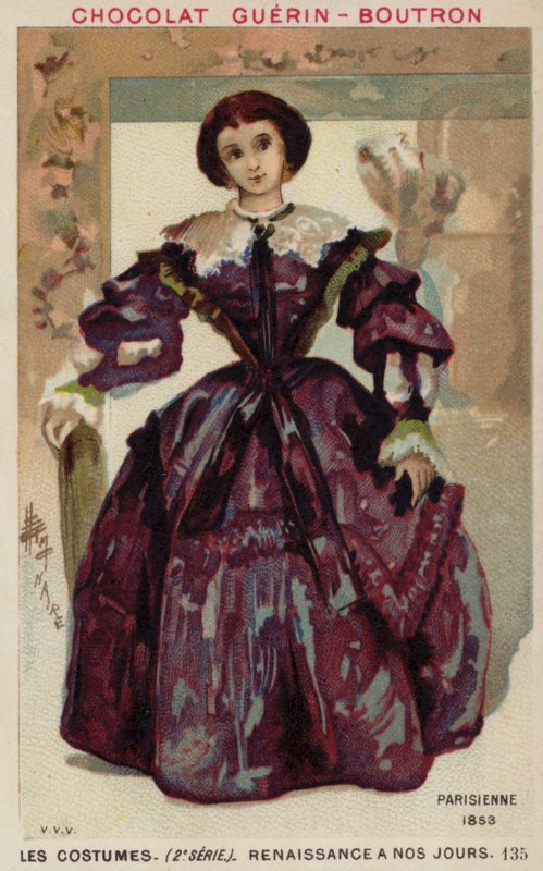Moda paryska, 1853 autorstwa French School