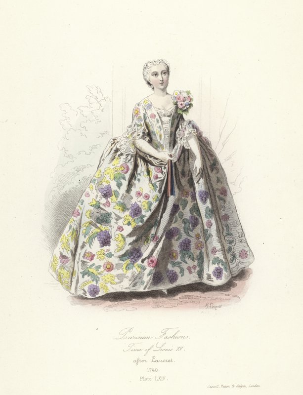 Moda paryska, czas Ludwika XV autorstwa French School