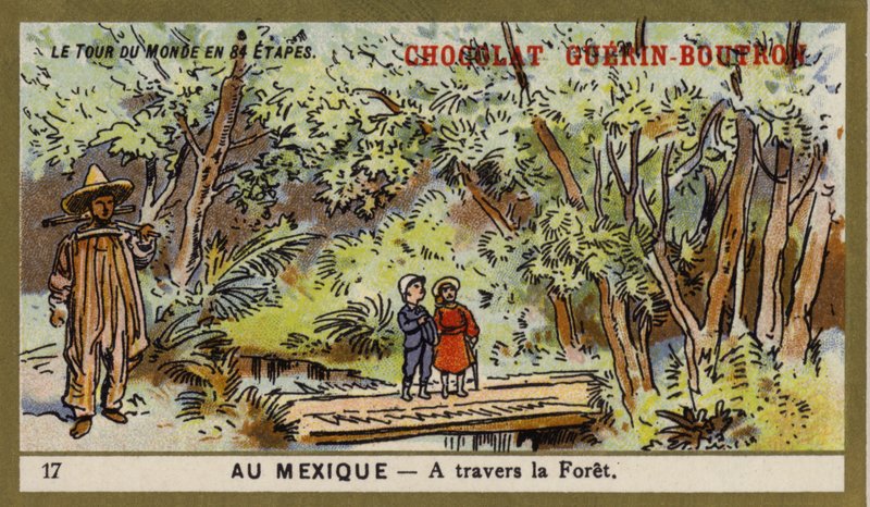 Przejazd przez las, Meksyk (chromolitho) autorstwa French School