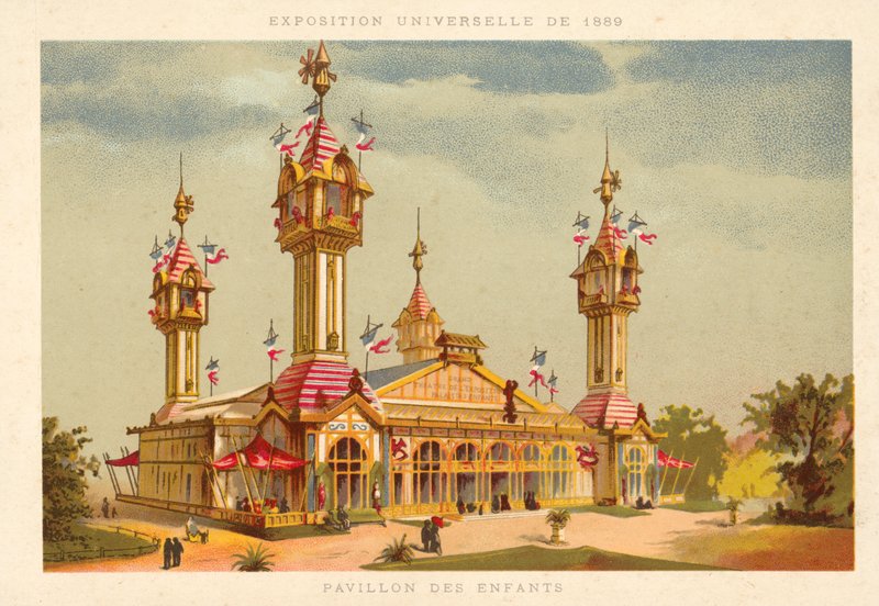 Pawilon Dzieci, Wystawa Powszechna 1889, Paryż autorstwa French School