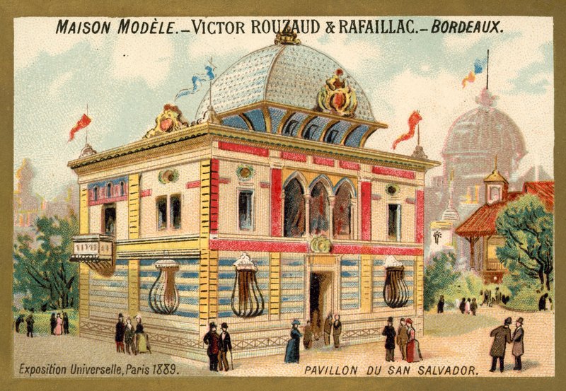 Pawilon San Salvador, Exposition Universelle, Paryż autorstwa French School
