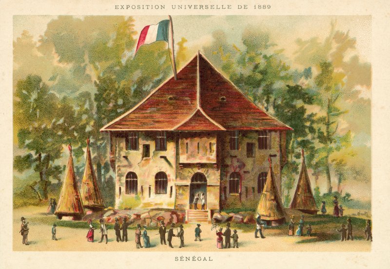 Pawilon Senegalu, Wystawa Powszechna 1889, Paryż autorstwa French School
