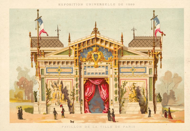Pawilon Miasta Paryża, Ekspozycja Universelle 1889, Paryż autorstwa French School