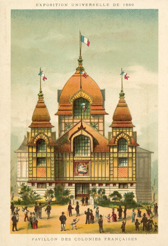 Pawilon Kolonii Francuskich, Ekspozycja Universelle 1889, Paryż autorstwa French School