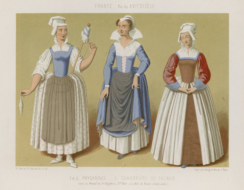 Chłop i pokojówki Saumuru autorstwa French School