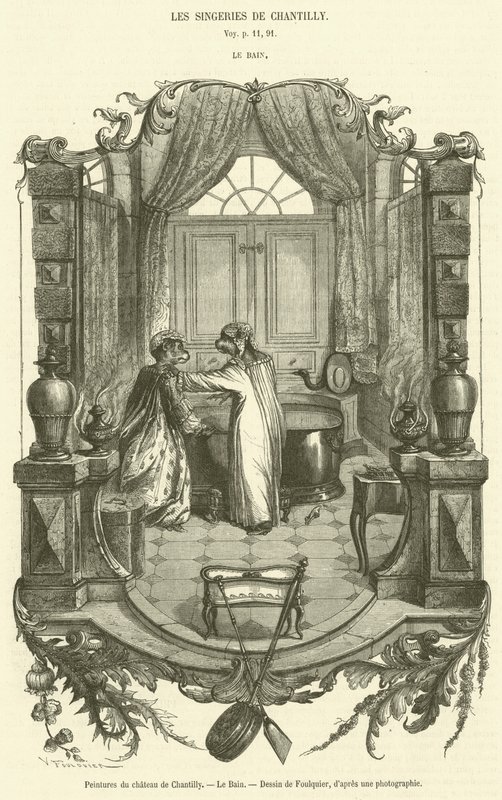 Malowidła Château de Chantilly, Le Bain (grafika) autorstwa French School