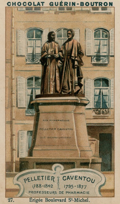Pelletier, 1788-1842, Caventou, 1795-1877, Profesorowie Farmacji, Erigee Boulevard St-Michel autorstwa French School