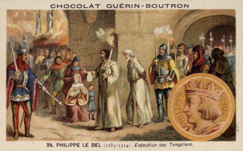 Filip Jarmark i egzekucja templariuszy, 1314 autorstwa French School